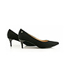 Черни дамски обувки от естествен велур Velma-0 снимка