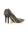 Многоцветни дамски обувки от естествена кожа Shira-3 снимка