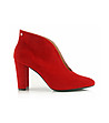 Червени велурени затворени обувки Salsa-0 снимка