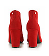 Червени велурени затворени обувки Salsa-3 снимка