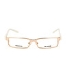 Златисти дамски рамки за очила с бели дръжки-2 снимка