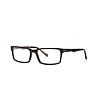Тъмнокафяви мъжки рамки за очила с метални елементи-0 снимка