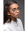 Unisex метални рамки за очила в меден нюанс и кафяво-0 снимка