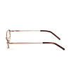 Unisex метални рамки за очила в меден нюанс и кафяво-3 снимка