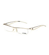 Unisex полурамки за очила в сребристо и бяло-1 снимка