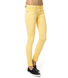 Жълт памучен дамски панталон тип слим Netro-2 снимка