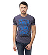 Памучна мъжка тениска в лилав нюанс Alessano-0 снимка
