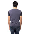Памучна мъжка тениска в лилав нюанс Alessano-1 снимка