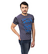 Памучна мъжка тениска в лилав нюанс Alessano-2 снимка