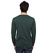 Тъмнозелен памучен мъжки пуловер Denis-1 снимка