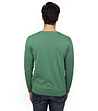 Зелен памучен мъжки пуловер Denis-1 снимка