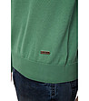 Зелен памучен мъжки пуловер Denis-3 снимка