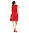 Червена разкроена рокля Sharon-1 снимка