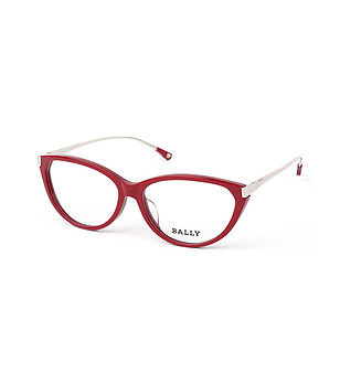 Дамски рамки за очила в червено и сребристо снимка