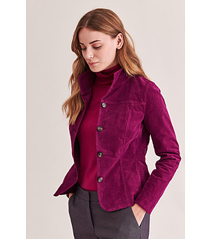 Дамско памучно сако в лилав нюанс Amaranta снимка