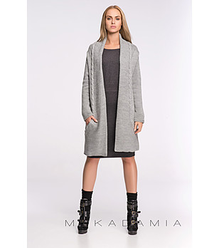 Сива дамска жилетка Alla снимка