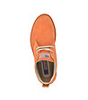 Оранжеви дамски кожени обувки-1 снимка