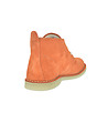 Оранжеви дамски кожени обувки-3 снимка