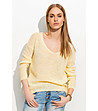 Жълт дамски пуловер Della-0 снимка