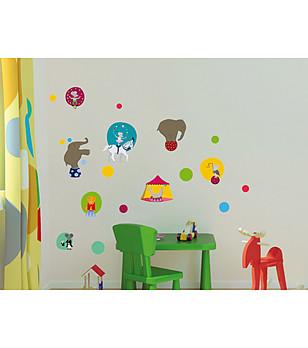 Декоративен детски стикер за стена Circus снимка