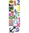 Декоративен стикер Цифри и флагове-1 снимка