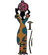 Декоративен стикер Silhouette africaine-1 снимка