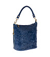 Синя дамска кожена чанта Misty-2 снимка
