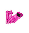 Кожени дамски цикламени ръкавици-1 снимка