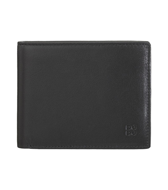 Мъжки черен портфейл с цветни джобове Conrad снимка