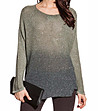 Дамска блуза в преливащо зелено и сиво Tavia-2 снимка