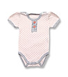 Розово бебешко памучно боди за новородено на точки-0 снимка