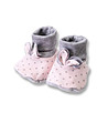 Бебешки пантофки в розово и сиво-0 снимка