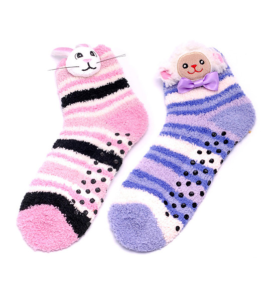 Комплект от 2 чифта детски чорапи Зайче и Овчица снимка