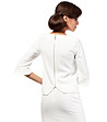Дамска блуза в цвят екрю със 7/8 ръкави Celeste-1 снимка