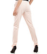 Памучен спортен панталон в светъл цвят праскова-1 снимка