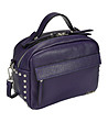 Малка дамска кожена чанта в лилаво Celine-0 снимка