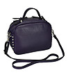 Малка дамска кожена чанта в лилаво Celine-1 снимка