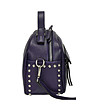 Малка дамска кожена чанта в лилаво Celine-2 снимка