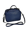 Малка дамска кожена чанта в синьо Celine-1 снимка