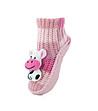 Детски чорапи в розови нюанси с подметка-0 снимка