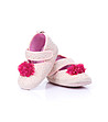 Бебешки пантофи в розово и цвят екрю-0 снимка