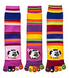 Комплект от 3 чифта многоцветни дамски чорапи с пръсти-0 снимка