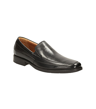 Черни кожени мъжки обувки за широки стъпала Tilden Wide снимка