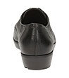 Черни дамски кожени обувки Evie -3 снимка