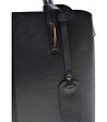 Черна кожена дамска чанта с къси дръжки Anita-2 снимка