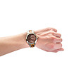 Unisex сребрист часовник с леопардови шарки Andy-2 снимка