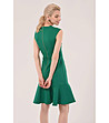 Зелена рокля без ръкави Ramona-2 снимка