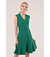 Зелена рокля без ръкави Ramona-4 снимка