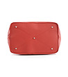 Червена кожена дамска чанта Terry-3 снимка