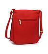 Червена дамска чанта за рамо-1 снимка